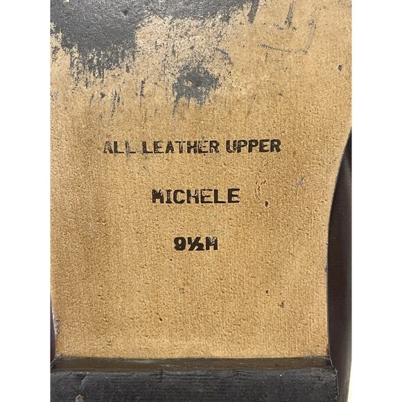 Etienne Aigner “Michele” Loafers Genuine Brown Leather Shoes Women's 9.5M - Picture 8 of 11